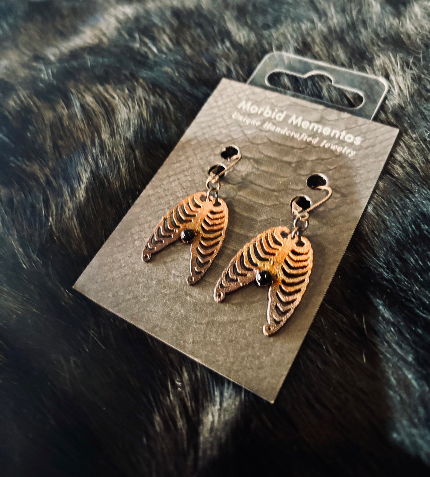 Copper Ribcages - Black Obsidian E216