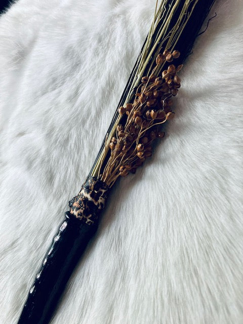 Altar Broom/Besom - Real Horn and Broom Corn