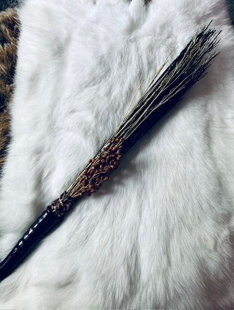 Altar Broom/Besom - Real Horn and Broom Corn