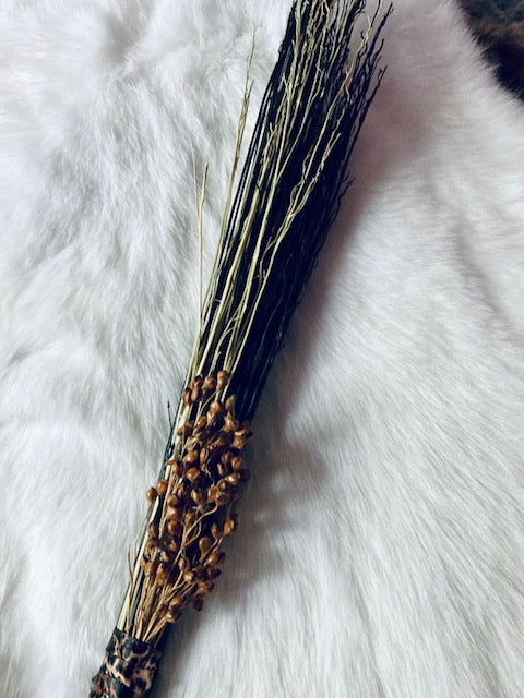 Altar Broom/Besom - Real Horn and Broom Corn