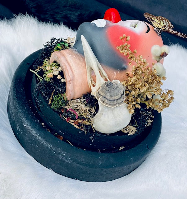 Sad Clown Terrarium Cloche D285