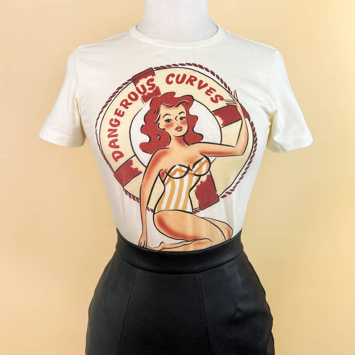 Dangerous Curves Pinup Tee G209