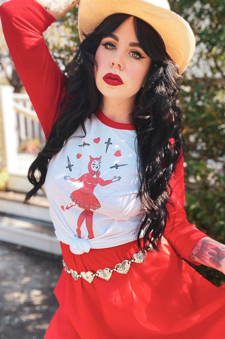 Dagger Devil Raglan Top - Unisex  G600