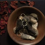 Real Rabbit's Foot Keychain C210