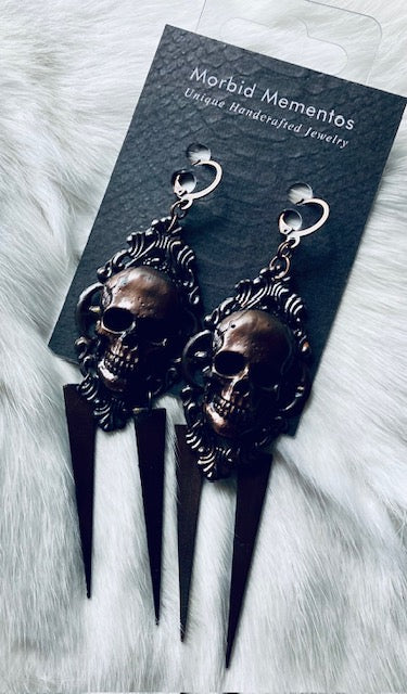 Copper Skull and Spikes E206