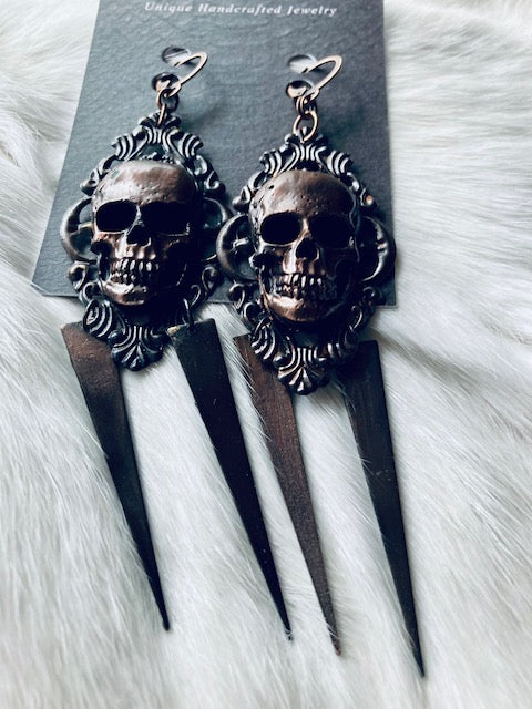 Copper Skull and Spikes E206