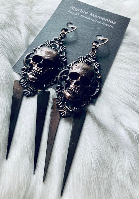 Copper Skull and Spikes E206
