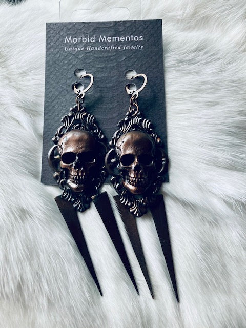 Copper Skull and Spikes E206