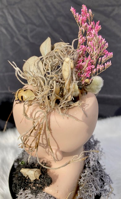 Victorian Doll Head Terrarium D284