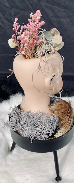 Victorian Doll Head Terrarium D284