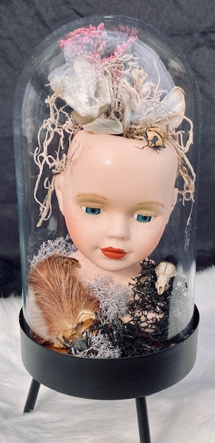 Victorian Doll Head Terrarium D284