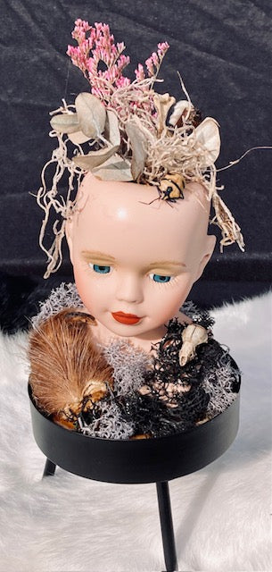 Victorian Doll Head Terrarium D284