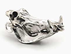 Bronze Skull Replica Pendants N237