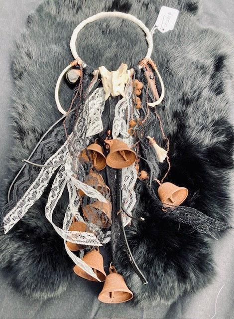 Traditional Witch Bells - Bone, Crystals, Bells D209
