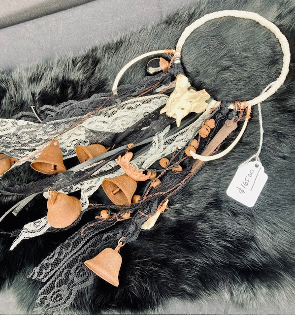 Traditional Witch Bells - Bone, Crystals, Bells D209