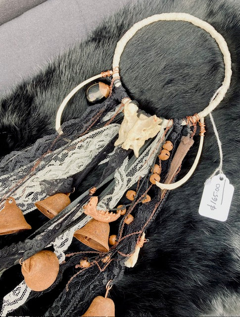 Traditional Witch Bells - Bone, Crystals, Bells D209