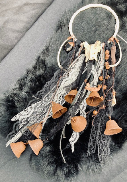 Traditional Witch Bells - Bone, Crystals, Bells D209