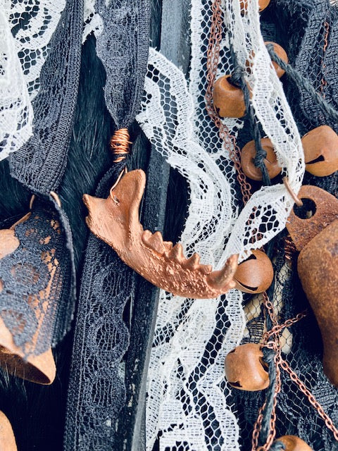 Traditional Witch Bells - Bone, Crystals, Bells D209