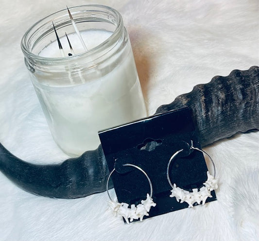 Real Rattlesnake Bone Earrings E201