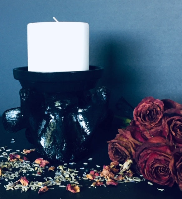 Real Cow Vertebrae Candle Holder D292