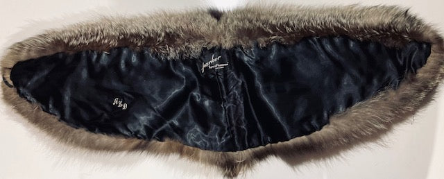 Vintage Real Raccoon Fur Shawl