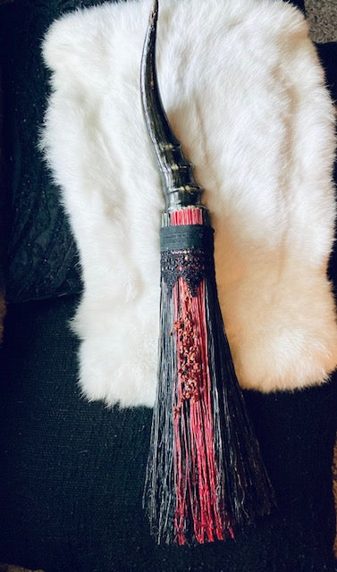 Altar Broom/Besom with Real Springbok Horn Handle A203