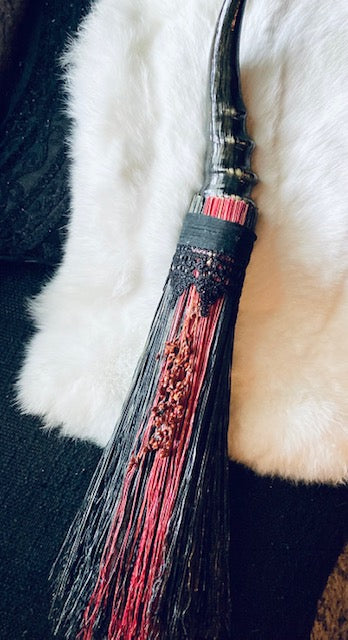 Altar Broom/Besom with Real Springbok Horn Handle A203