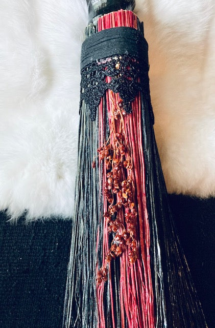 Altar Broom/Besom with Real Springbok Horn Handle A203