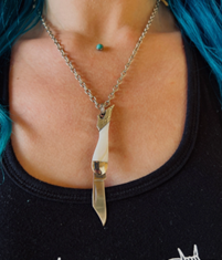 High Heel Knife Necklace N379