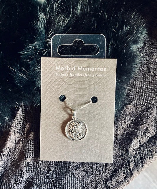 Sterling Silver (.925) Medusa Coin Necklace