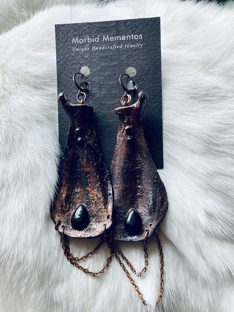 Real Beaver Bone Earrings