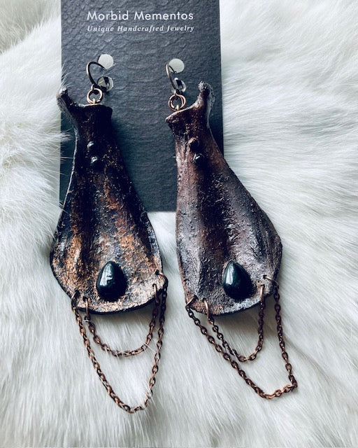 Real Beaver Bone Earrings