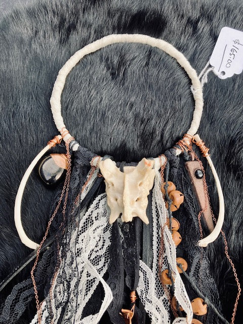 Traditional Witch Bells - Bone, Crystals, Bells